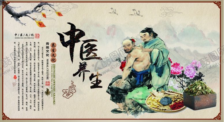 编号：40509407072324472441【酷图网】源文件下载-大气中医养生展板