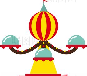中国游乐设施矢量素材