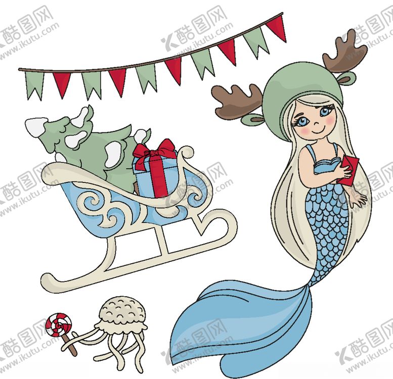 编号：26028309201502584231【酷图网】源文件下载-美人鱼