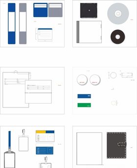办公用品矢量图