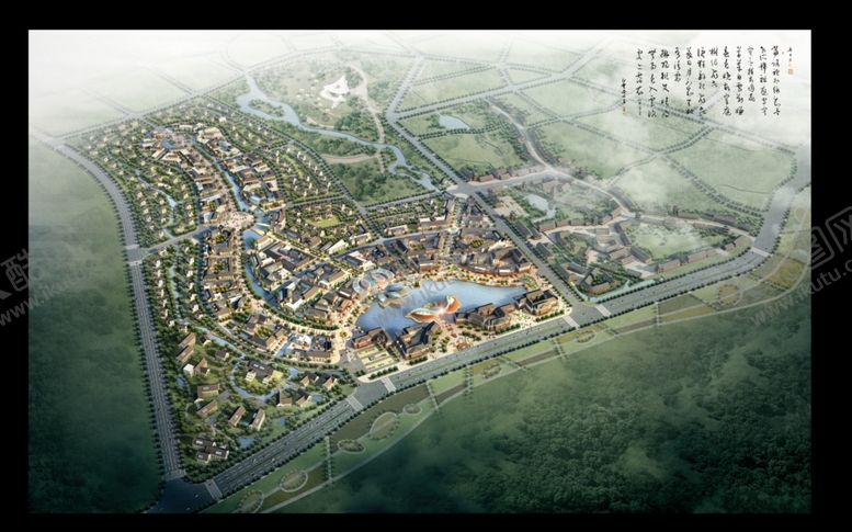 编号：86339805090945375510【酷图网】源文件下载-楼盘景观鸟瞰
