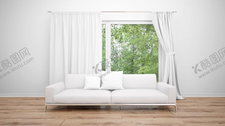 编号：66369810030946116458【酷图网】源文件下载-窗帘样机