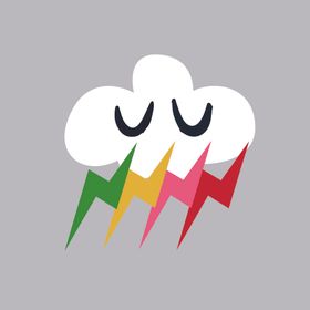 立体感云朵闪电