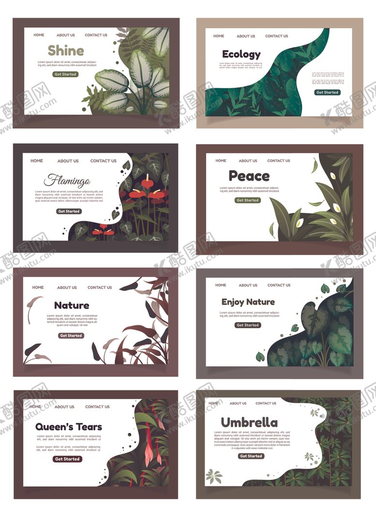 编号：26129804072321127084【酷图网】源文件下载-植物边框