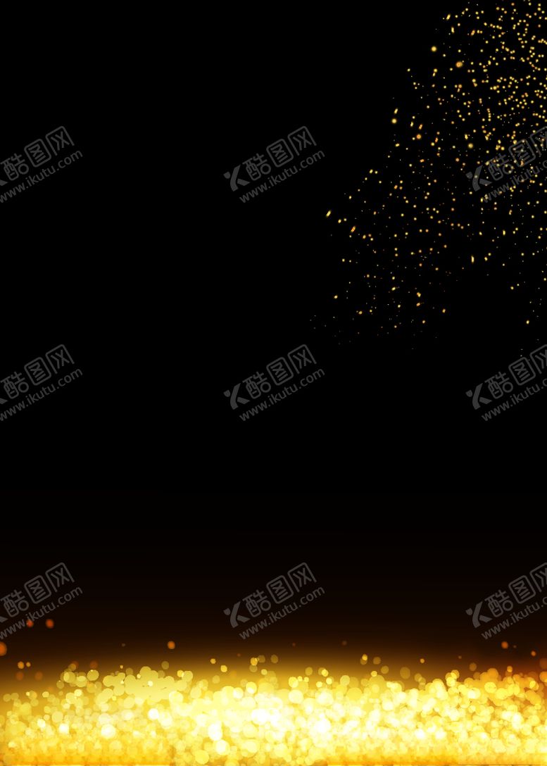 编号：62843805030421477541【酷图网】源文件下载-金粉黑金粒子广告背景