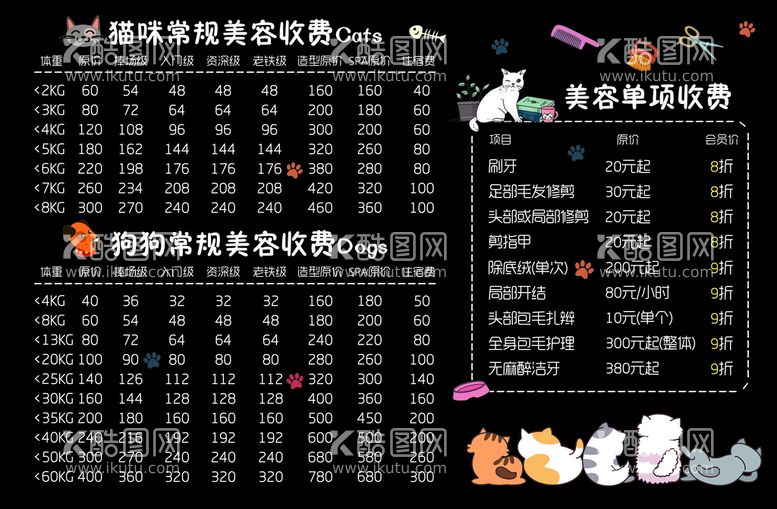 编号：03978209300329366971【酷图网】源文件下载-宠物店菜单设计