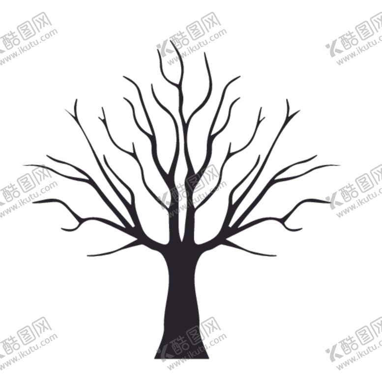 编号：18250709121842396831【酷图网】源文件下载-植物树木剪影
