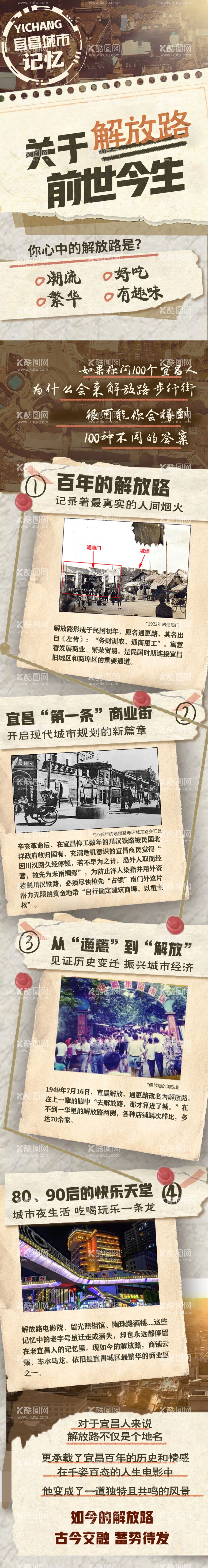 编号：14874312020859562650【酷图网】源文件下载-城市记忆复古推文长图海报