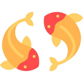 双鱼复古工具图标图形标志素材