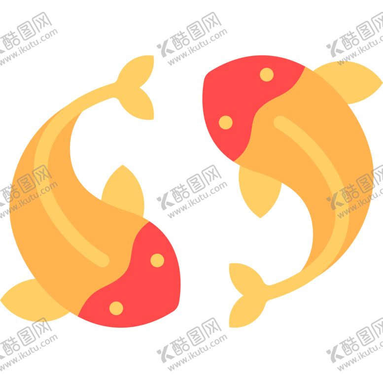 编号：56141810170512248979【酷图网】源文件下载-双鱼复古工具图标图形标志素材