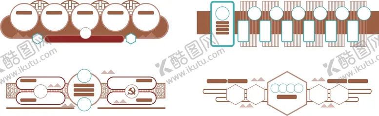 编号：44409201140652516322【酷图网】源文件下载-党建展板边框图片