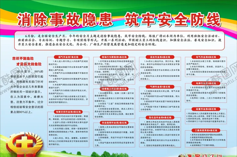 编号：20297606252035294640【酷图网】源文件下载-公司安全展板