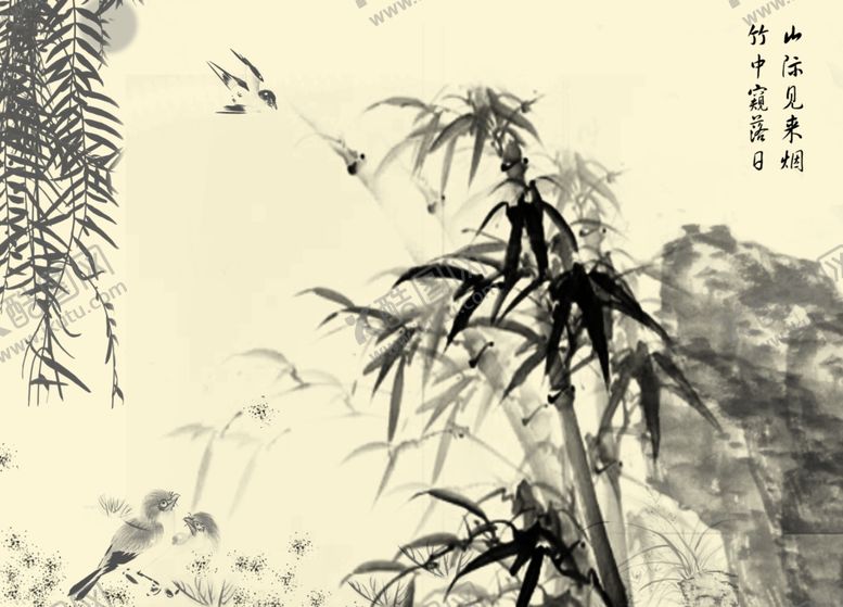 编号：86907909240437453979【酷图网】源文件下载-水墨山水画