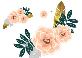 矢量玫瑰花