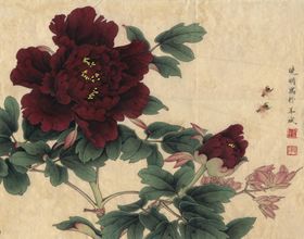 中式古典花鸟工笔画