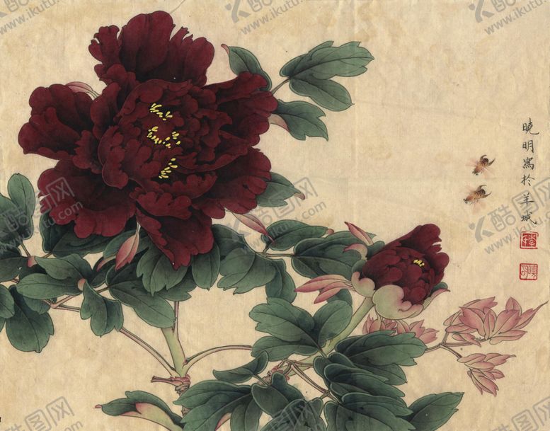 编号：26175906270520351846【酷图网】源文件下载-中式古典花鸟工笔画
