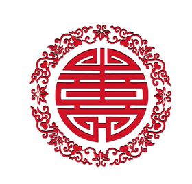 中国风中式窗花图案素材纹雕刻矢量圆形雕边纹线