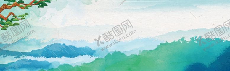 编号：12514805131253394917【酷图网】源文件下载-迎客松背景