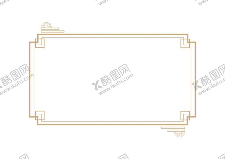 编号：34678010070530312170【酷图网】源文件下载-金色边框精美边框