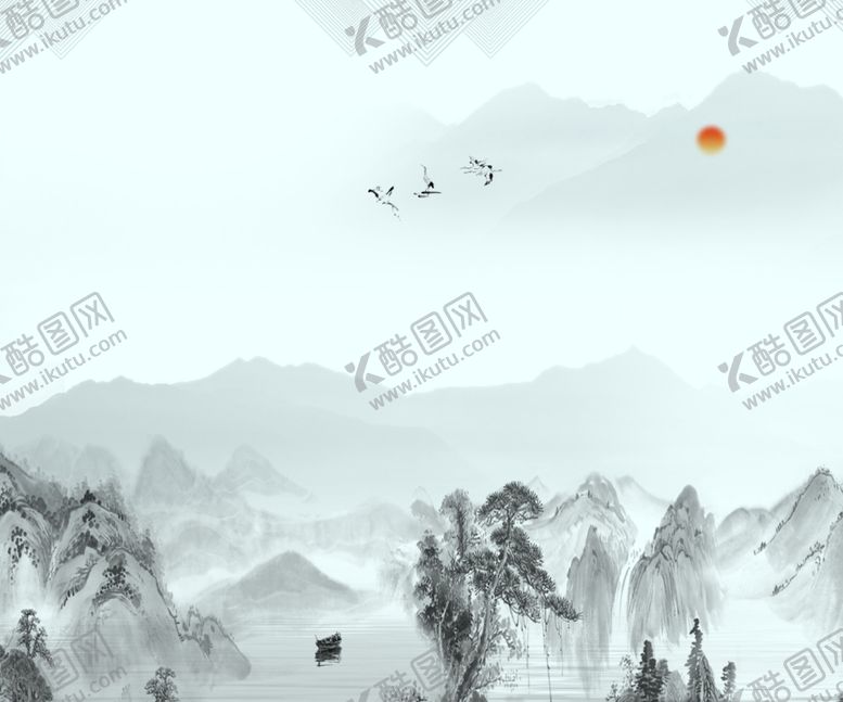 编号：76987607050424037566【酷图网】源文件下载-水墨山水
