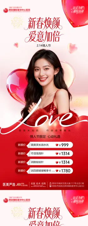 情人节案例海报