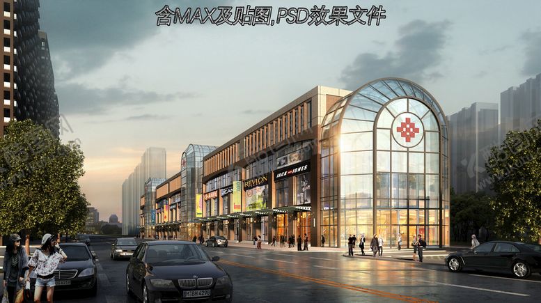 编号：34835901250526191069【酷图网】源文件下载-商业楼模型