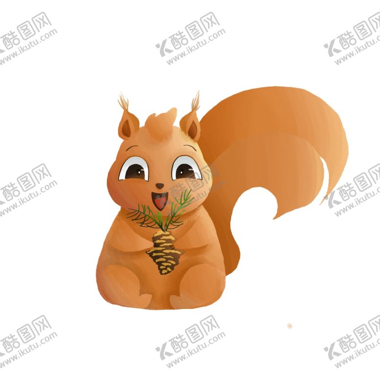 编号：96485607130819168811【酷图网】源文件下载-松鼠插画素材