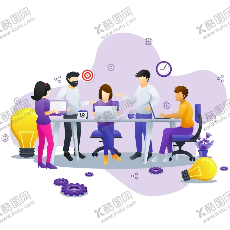 编号：73544011302135473570【酷图网】源文件下载-互联网插画