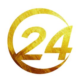 24logo设计金色渐变
