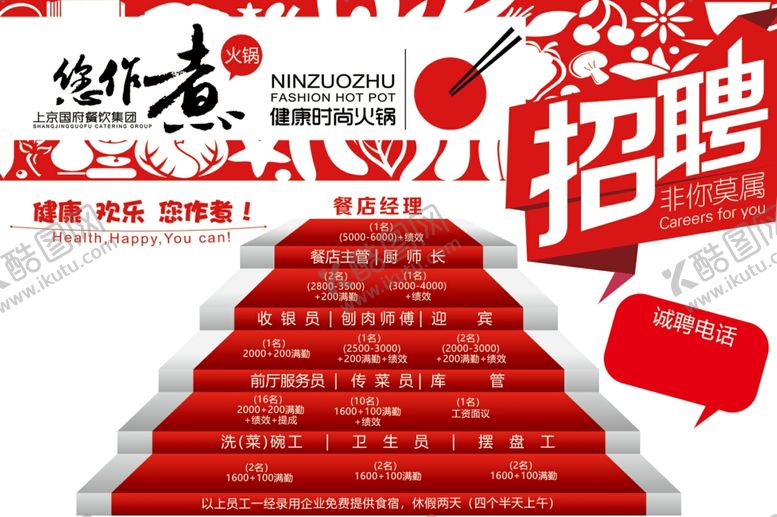 编号：74817010210549159235【酷图网】源文件下载-餐饮招聘海报