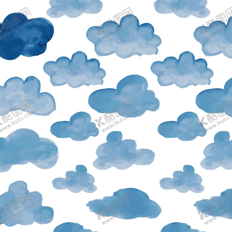 编号：42057104201153023131【酷图网】源文件下载-水彩靛蓝背景