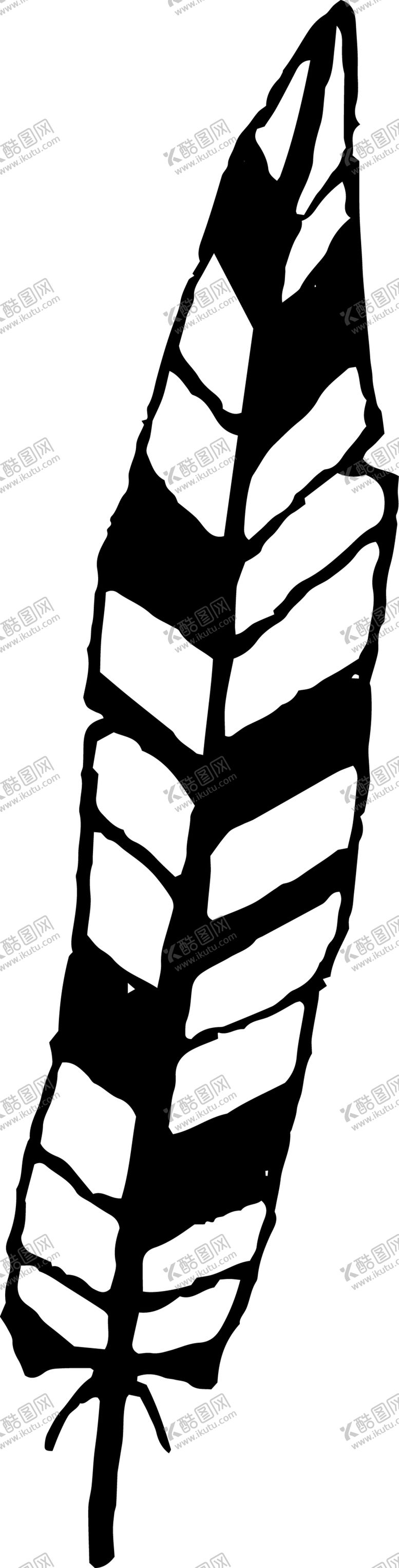 编号：42351609091520441595【酷图网】源文件下载-创意手绘羽毛