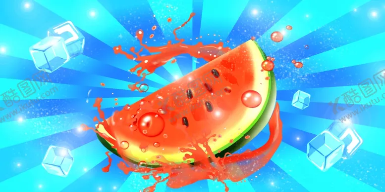 编号：92899509131918103536【酷图网】源文件下载-爆浆西瓜