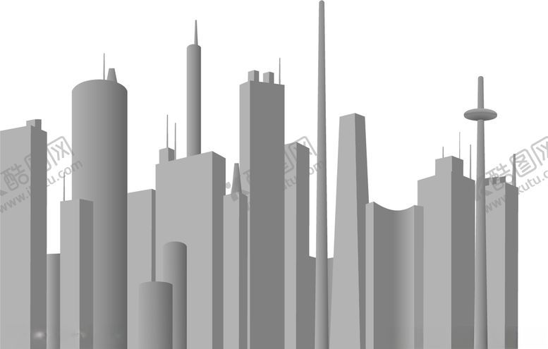 编号：13410810292306235620【酷图网】源文件下载-城市建筑剪影