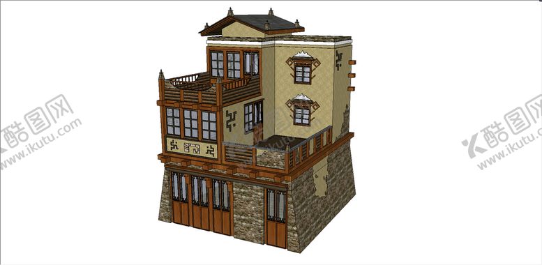 编号：72563912210424114860【酷图网】源文件下载-羌族建筑