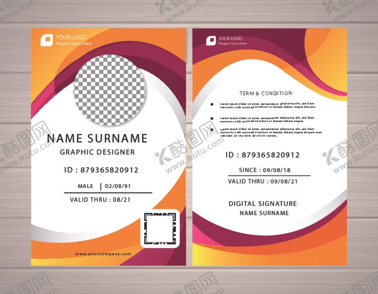 编号：20524109290852288086【酷图网】源文件下载-工作证工牌吊牌图片