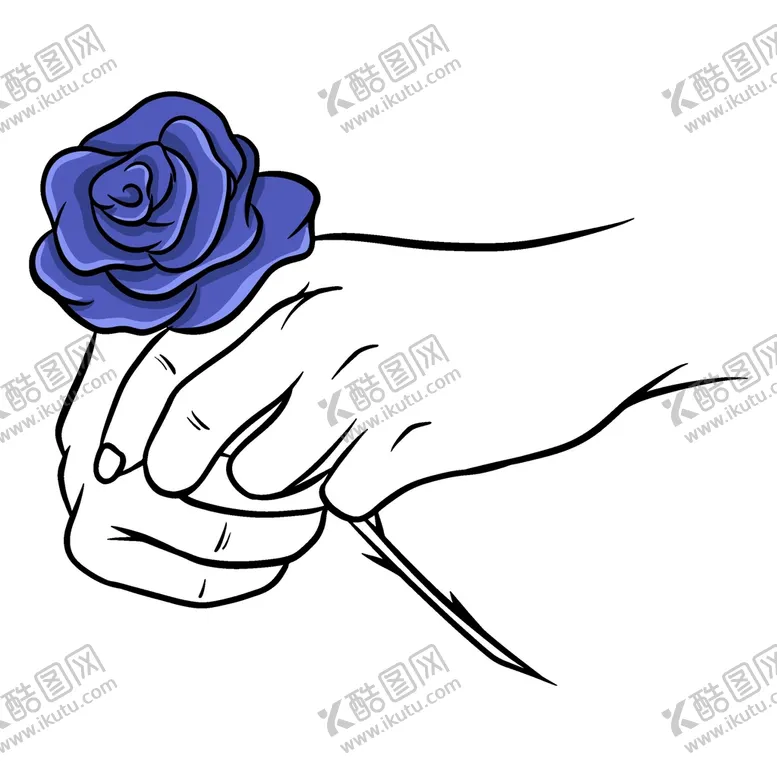 编号：18574209151432407043【酷图网】源文件下载-手绘玫瑰花