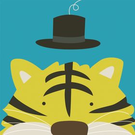 动物卡通插画儿童房装饰