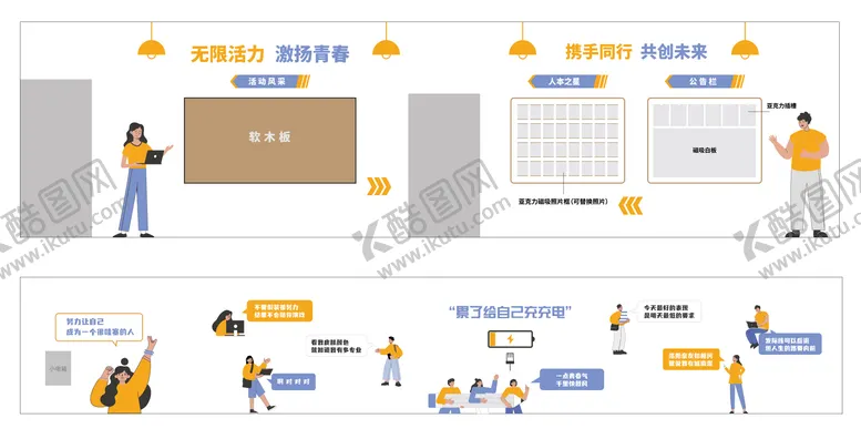 编号：87225504201850025521【酷图网】源文件下载-公司休闲文化墙