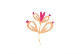 手绘花蕊无缝拼接时尚