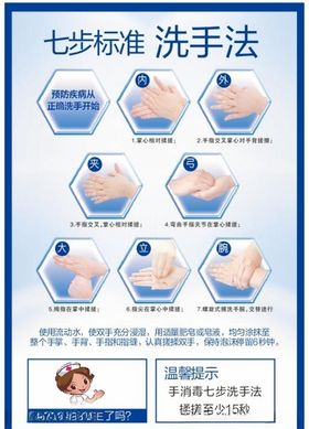 洗手七步法
