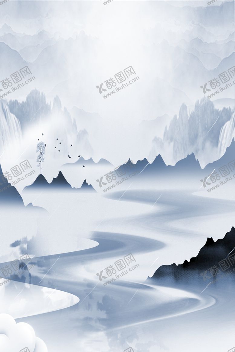 编号：87490209232354586107【酷图网】源文件下载-中国水墨山水