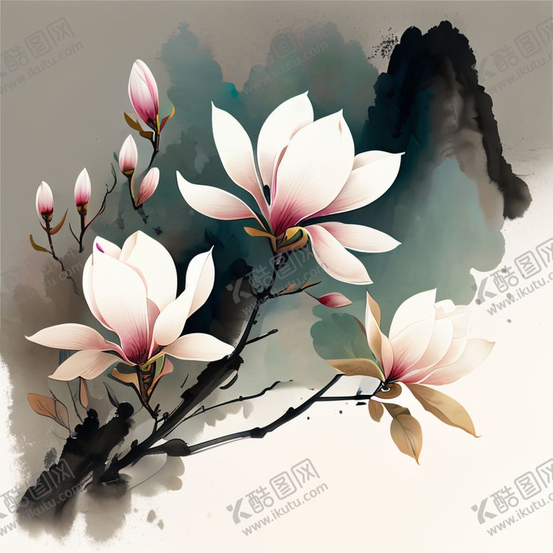 编号：83200501121611288102【酷图网】源文件下载-国风白玉兰