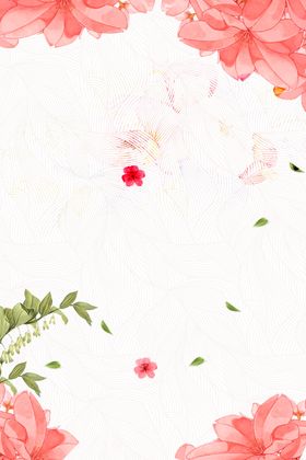 红色喜庆花朵边框