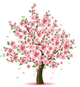 樱花装饰素材