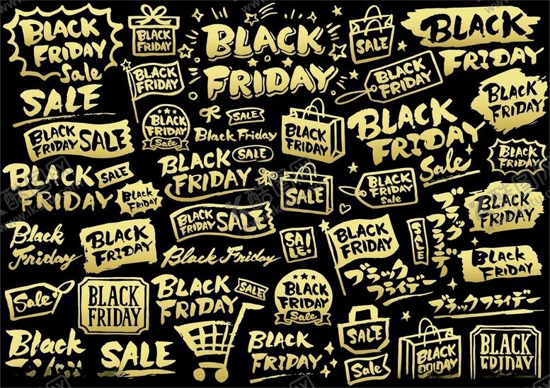 编号：72014409260907205366【酷图网】源文件下载-黑色星期五促销元素集合