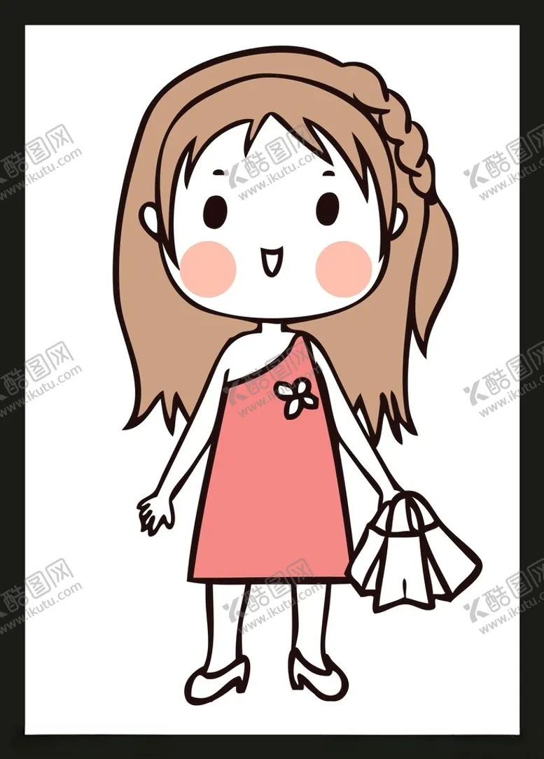 编号：38608602180945155695【酷图网】源文件下载-手绘女孩女人