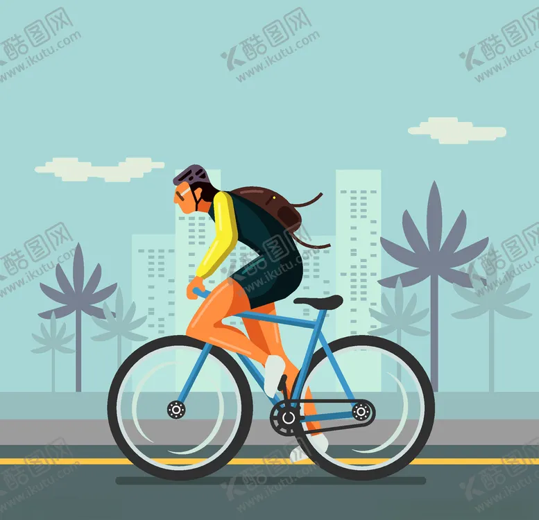 编号：41351104302055309979【酷图网】源文件下载-骑自行车
