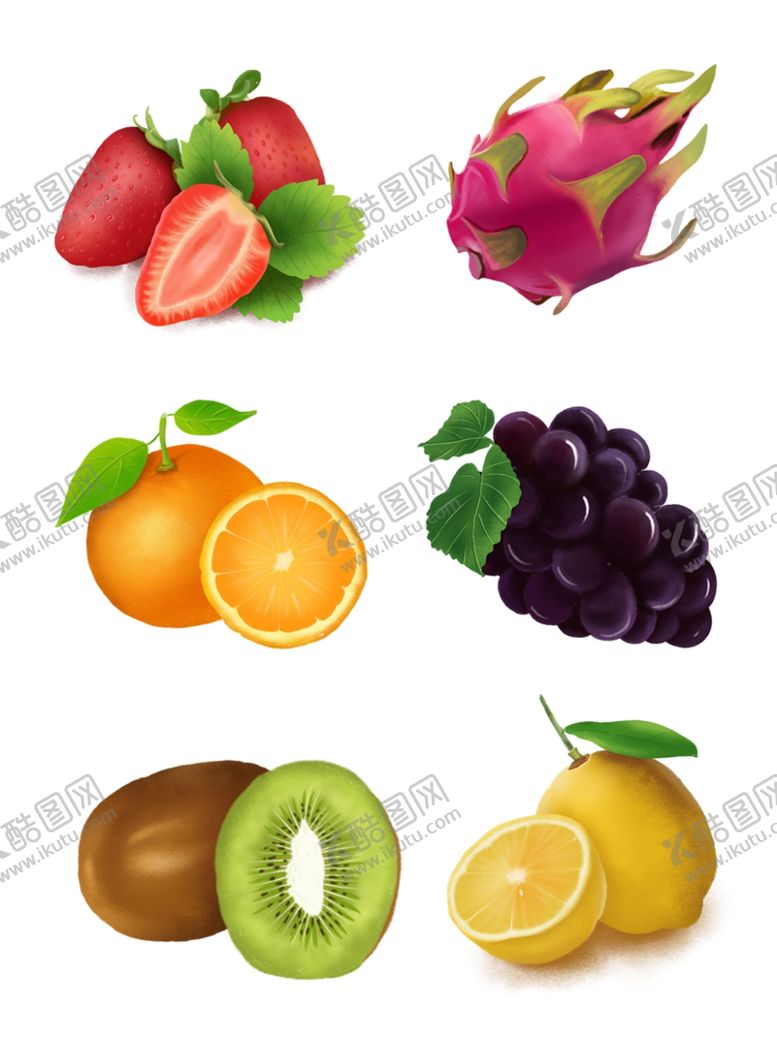 编号：44886610071827018184【酷图网】源文件下载-卡通水果