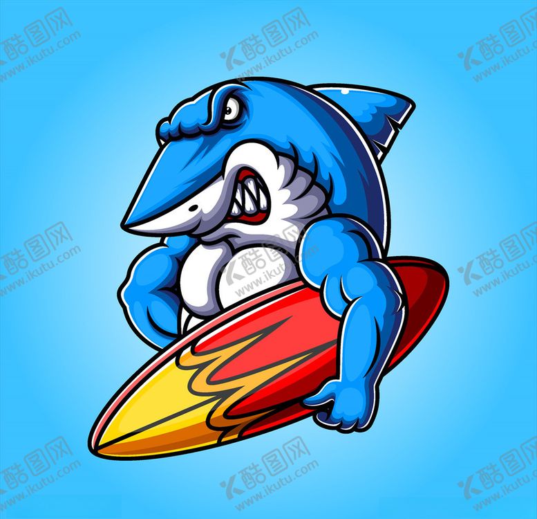 编号：44687109151209024328【酷图网】源文件下载-卡通鲨鱼